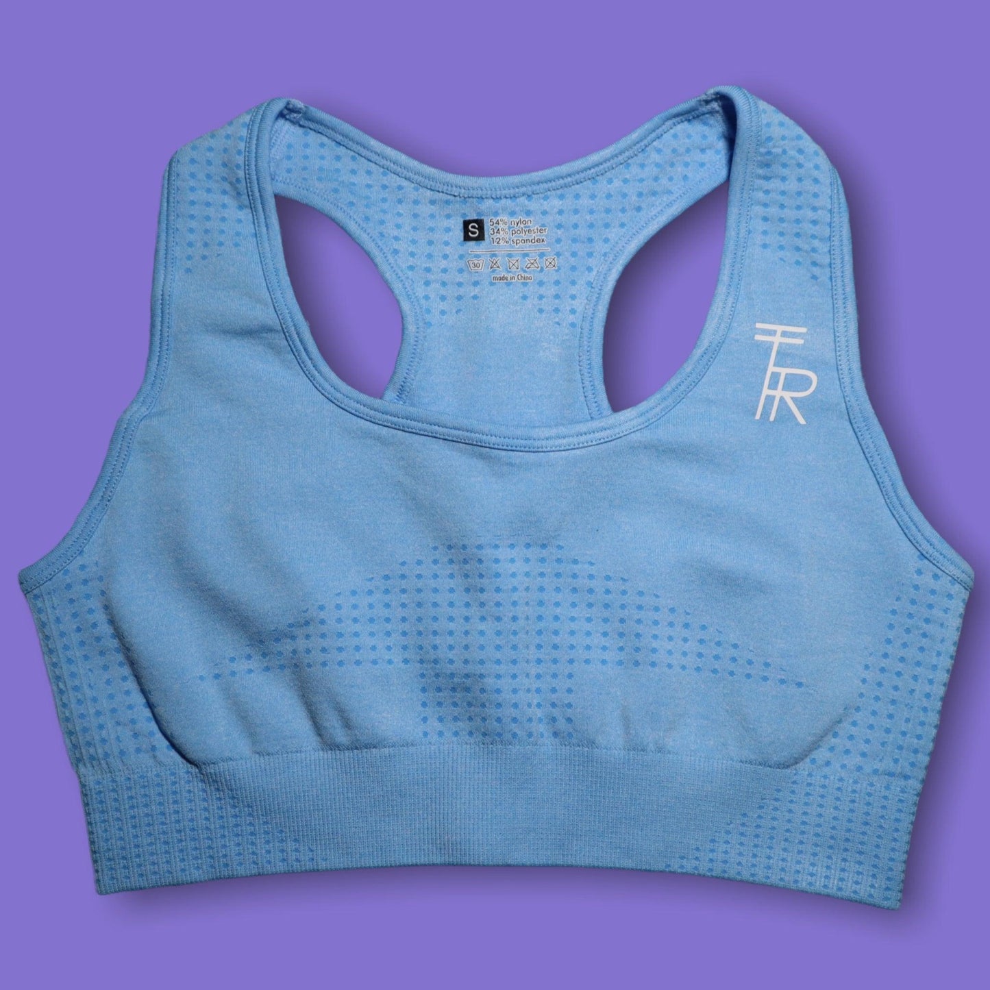 Nebula Blue Seamless Sports Bra - The Realm