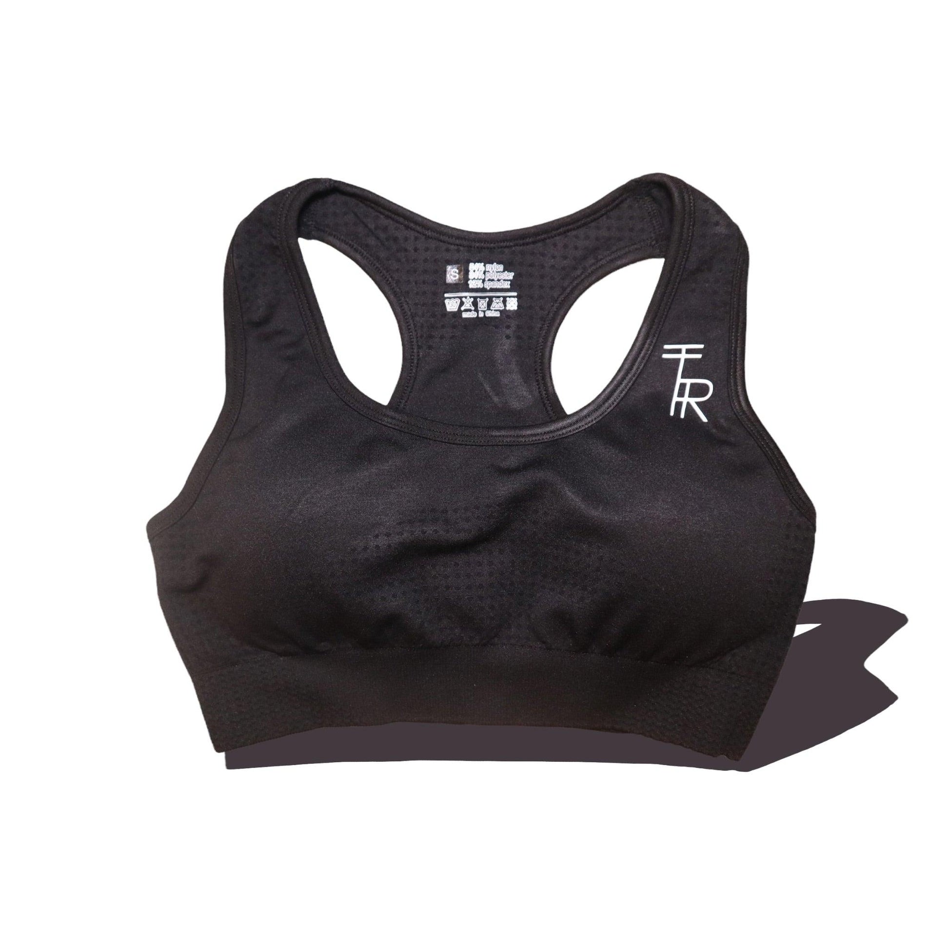 Space Black Seamless Sports Bra - The Realm