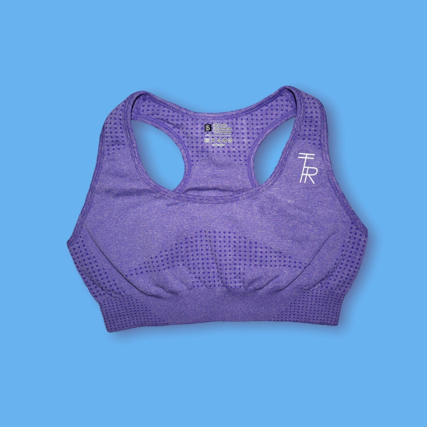 Galactic Purple Seamless Sports Bra - The Realm