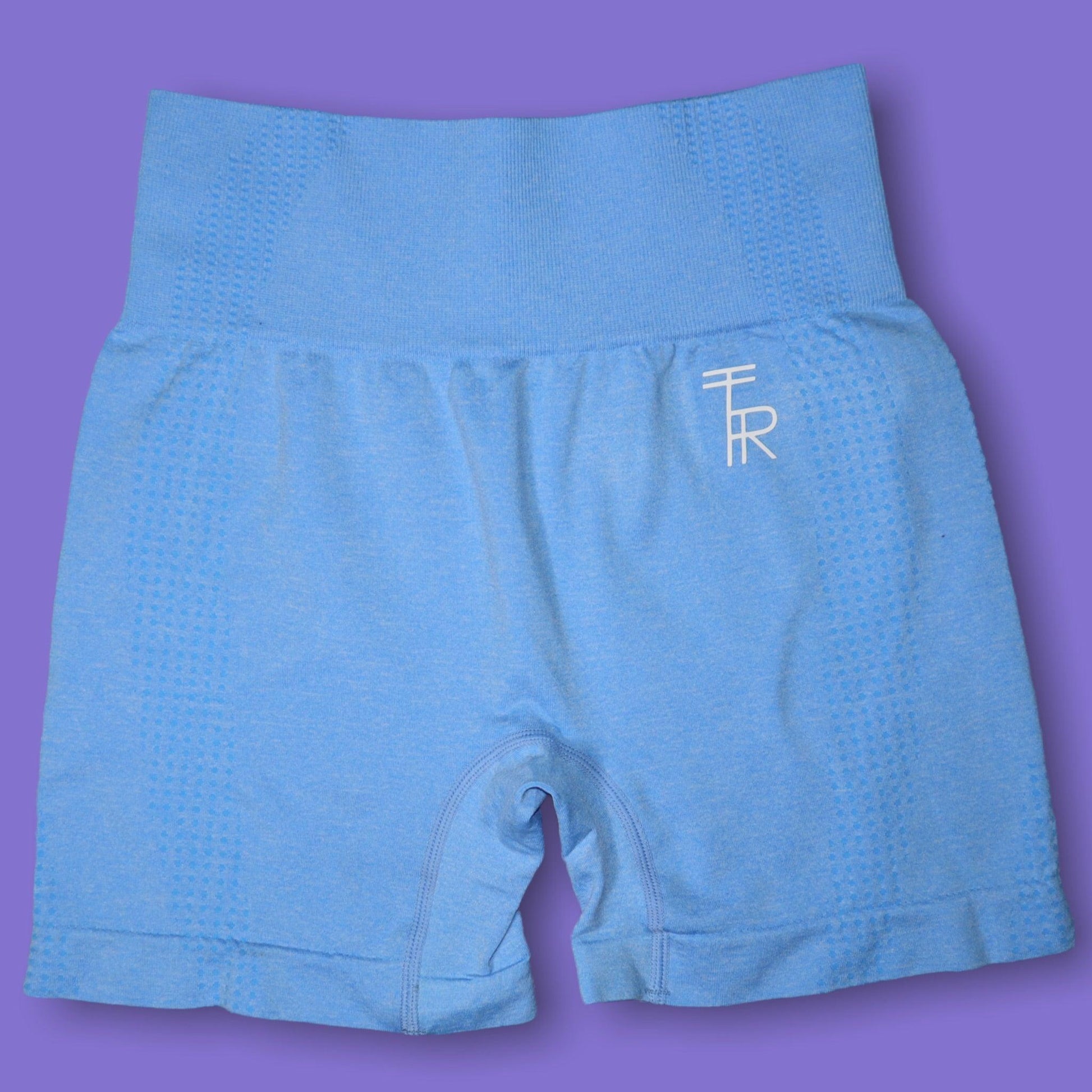 Nebula Blue Seamless Shorts - The Realm