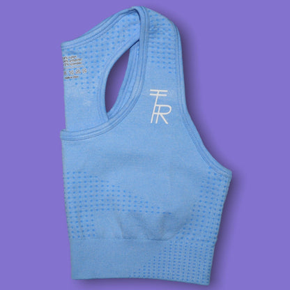 Nebula Blue Seamless Sports Bra - The Realm