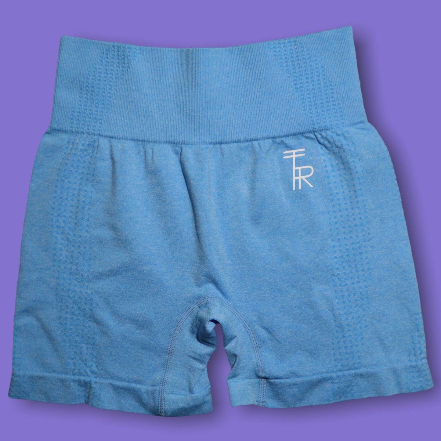 Nebula Blue Seamless Shorts - The Realm